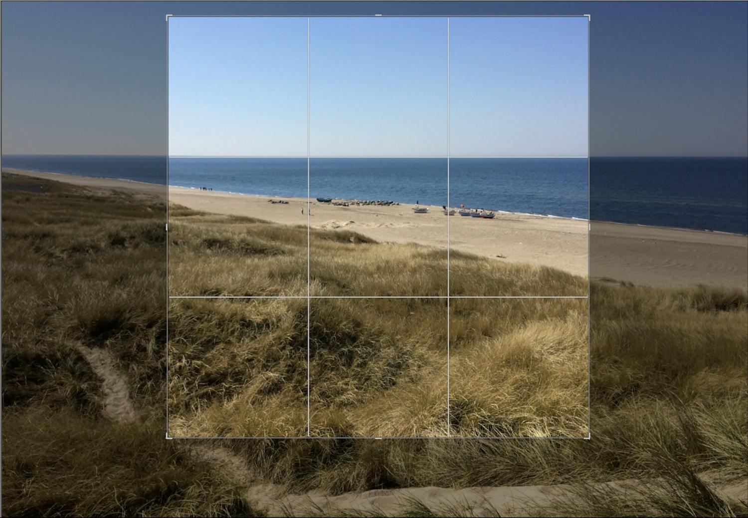 Kyststrekning ved havet